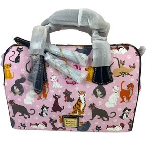 DISNEY DOONEY AND BOURKE CATS BARREL SATCHEL PINK 2019 RETIRED